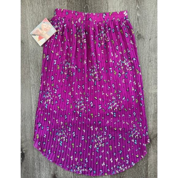 NWT D-Signed Disney KC Undercover Hi-Lo Pleated Butterfly Skirt Purple L (14/16) - Picture 8 of 8